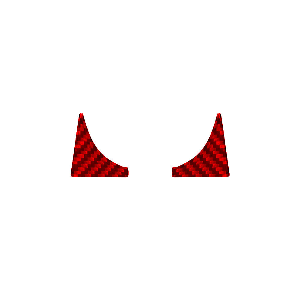 Red Carbon Fiber Console Dashboard Panel Cover Trim For 5 E60 2005-10 v