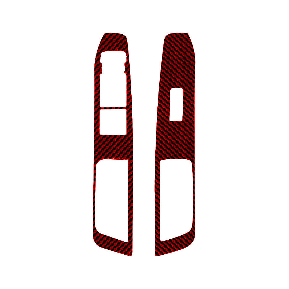 Red Carbon Fiber Gear Shift Cover Trim Sticker For Supra A90 2019-2022 v
