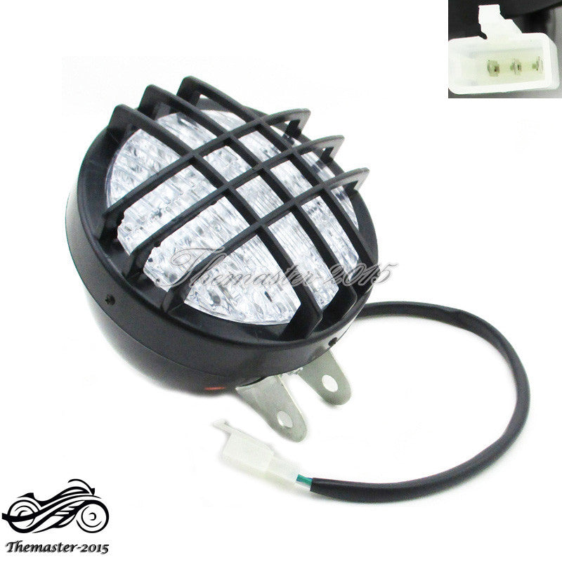 12V LED Head Light Headlight For ATV Quad 50-200cc Go Kart Roketa SunL Taotao Q