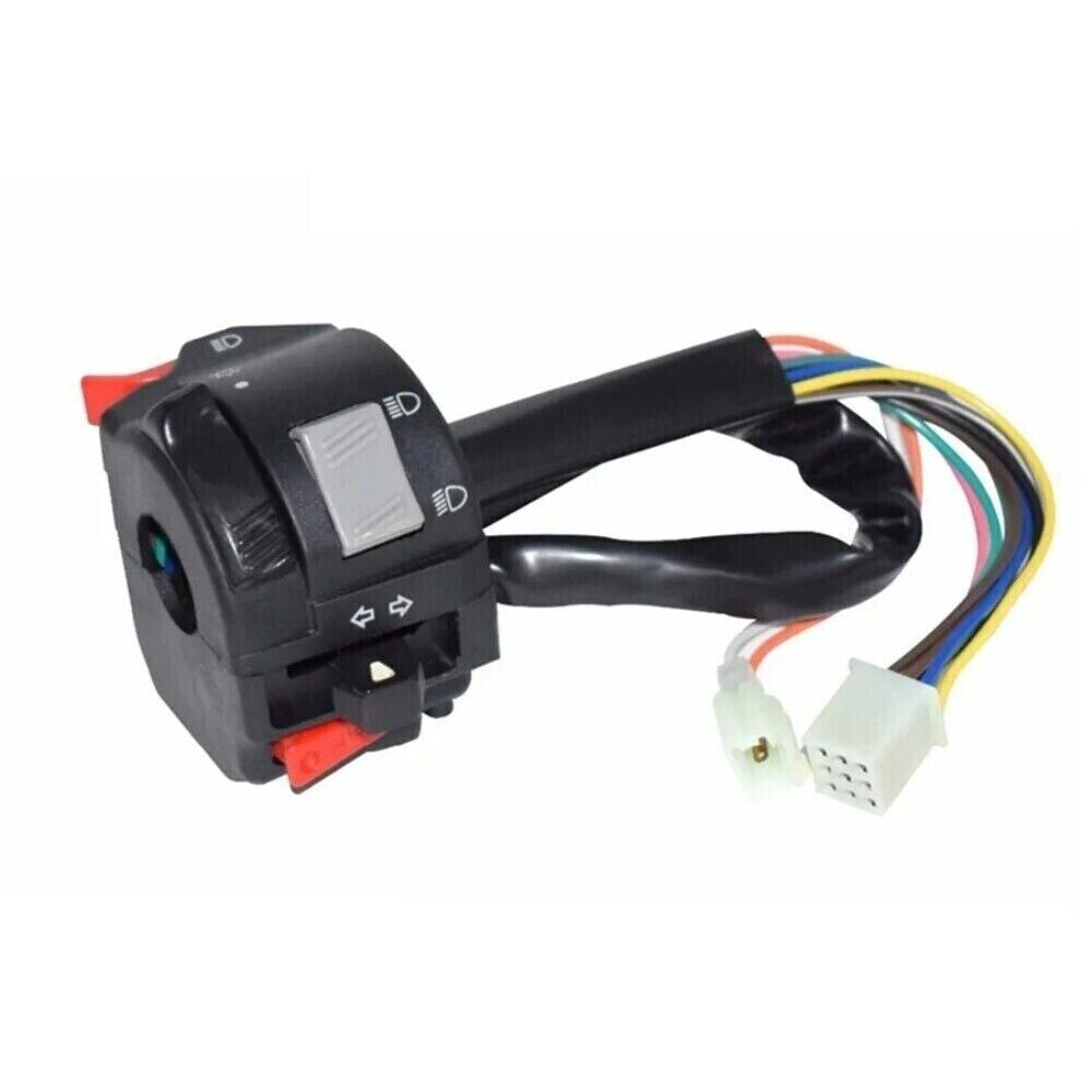 7/8 Motorcycle Handlebar Control Headlight Turn Signal Switch + Wiring Harness. n