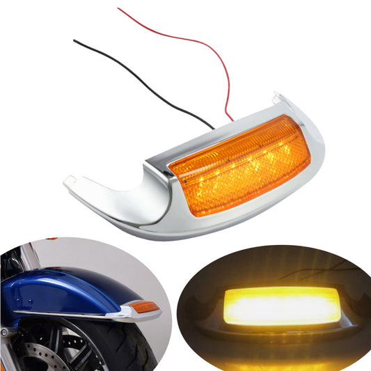 The front fender tip orange light is for the for Harley Electra Glide Limited Edition FLHTK 14-23. n