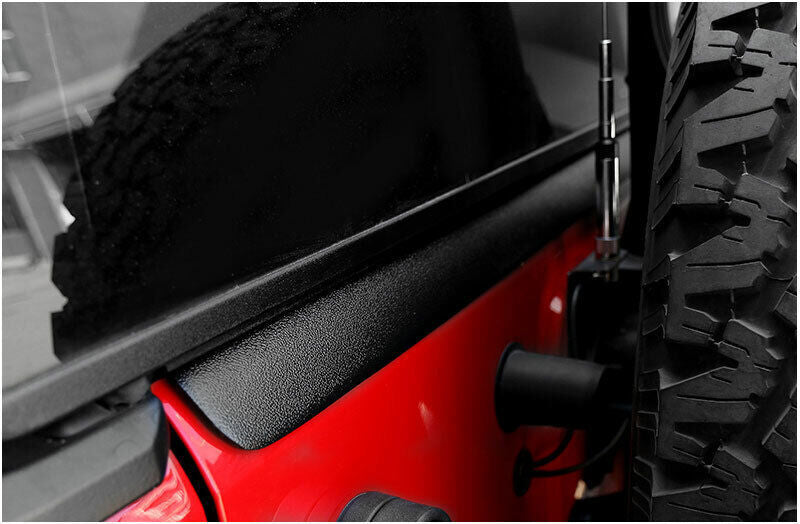 for Jeep for Wrangler JK 2007-2017 ABS Black Rear Trunk Tailgate Moulding Trim Strip