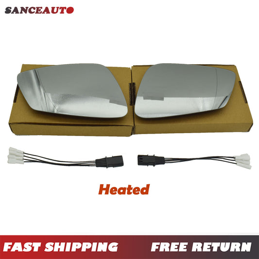 LH Right Grip Heated Mirror Glass with 4-Pin Cable for 5, 6, 7, E60, F10, F18, GT, F07, F06- n