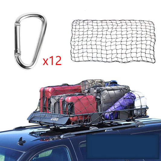 Car Van SUV Roof Top Cargo Rack Carrier Luggage Net Elastic Mesh Cover 180x120CM v