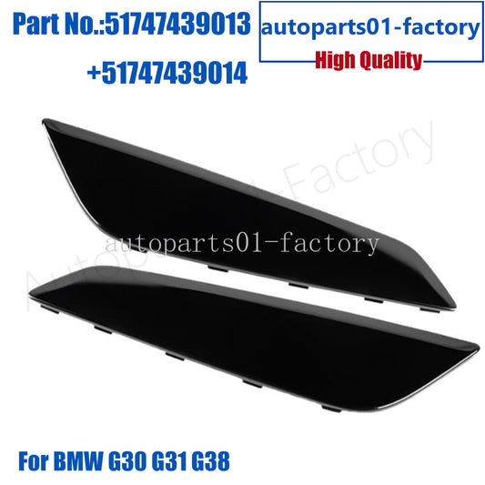 1Pair LR Gloss Black Replace Fender Cover Fit for BMW G30 G31 G38 5-Series