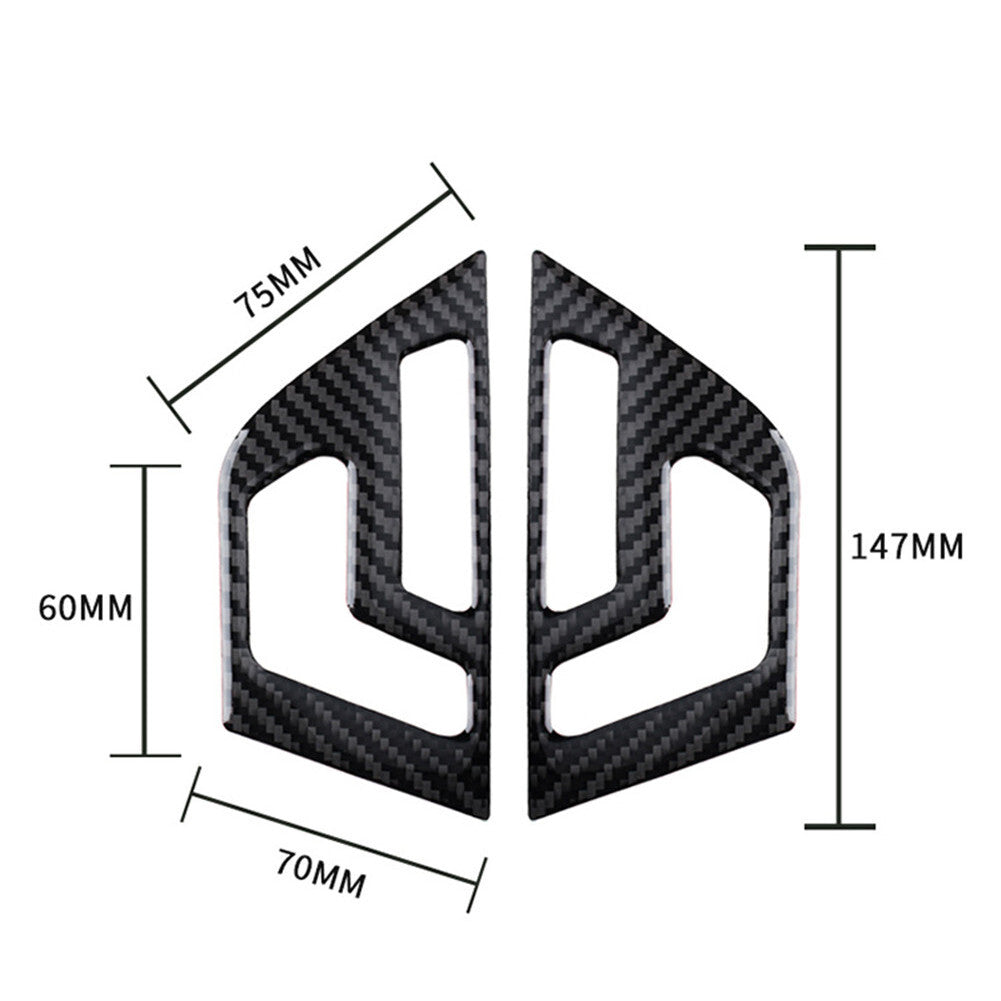 for Honda Accord 2018 - 22 Black Rubber Center Console Gear Shift Button Decal - v