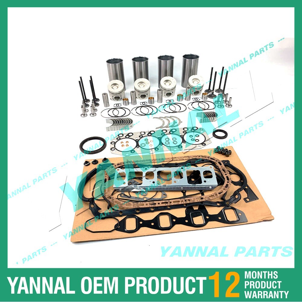 Overhaul and rebuild kit for Isuzu 4JB1 2.8L engine, suitable for Bobcat 1213 843 853 loaders.