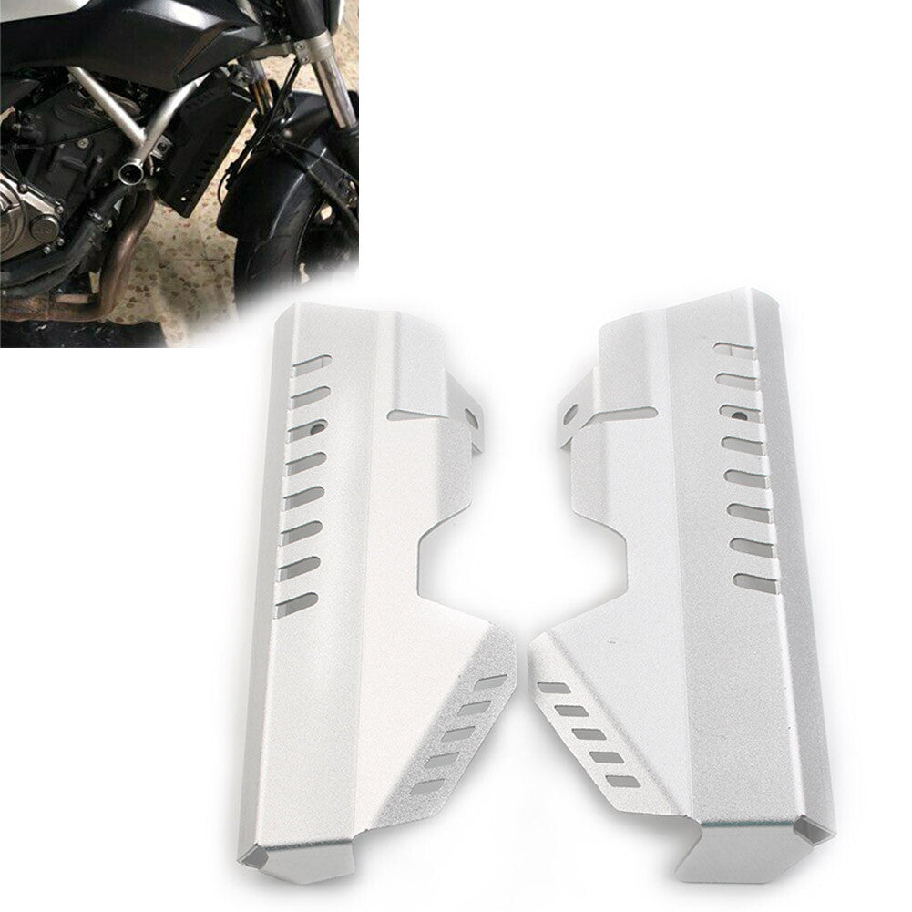 for Yamaha MT-07 FZ-07 2014-17 Silver Side Radiator Grille Cover Guard Protector