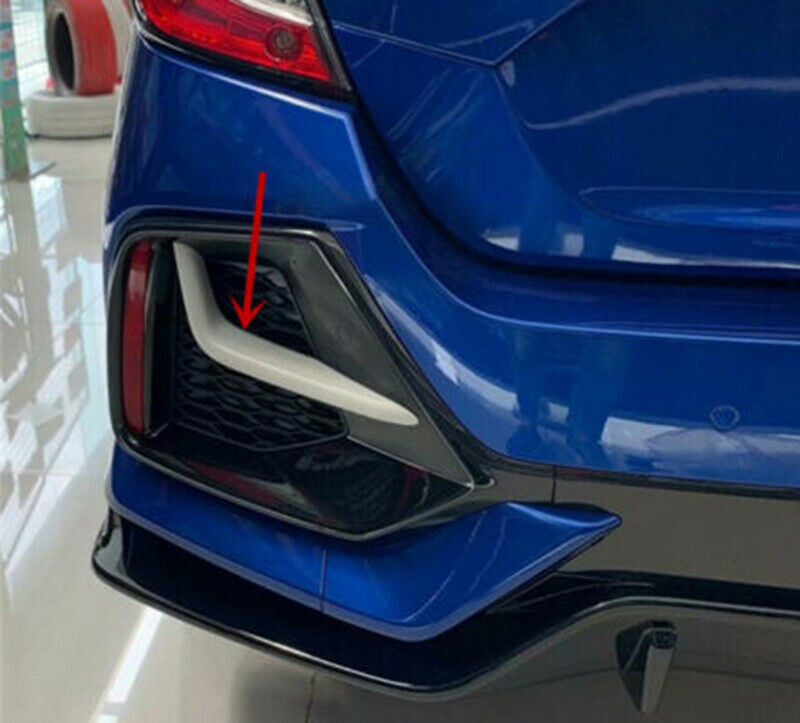 for Honda for Civic Hatchback 2016-2021 Chrome ABS Rear Fog Lamp Light Strips Trim