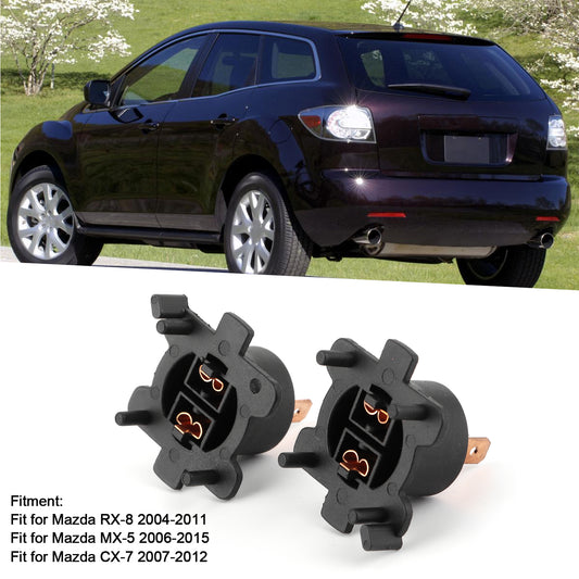 G14H51 H7 Headlight Bulb Socket Fixture Bracket Adapter for Mazda MX5 Miata CX7
