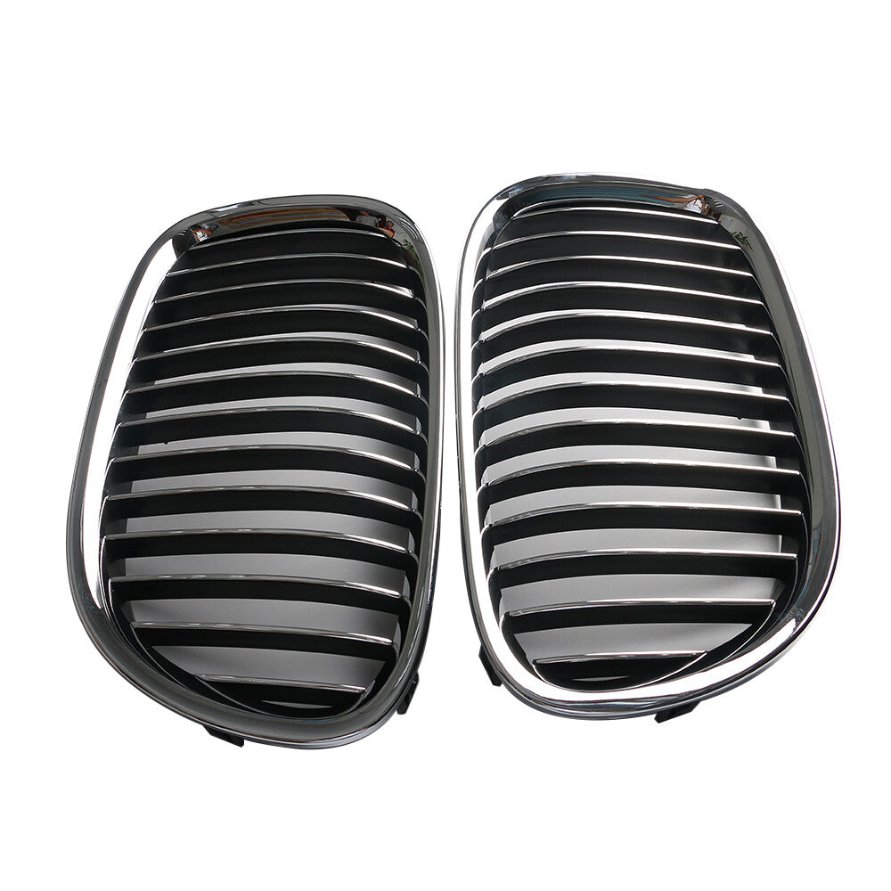 2Pcs Front Bumper Grille Chrome for 2009-14 7-Series 750I 760LI Left Right