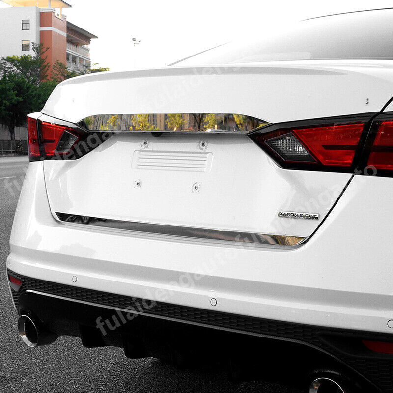 for Nissan Altima 2019-2022 Chrome Rear Tail Gate Door Trunk Lid Protection Trim