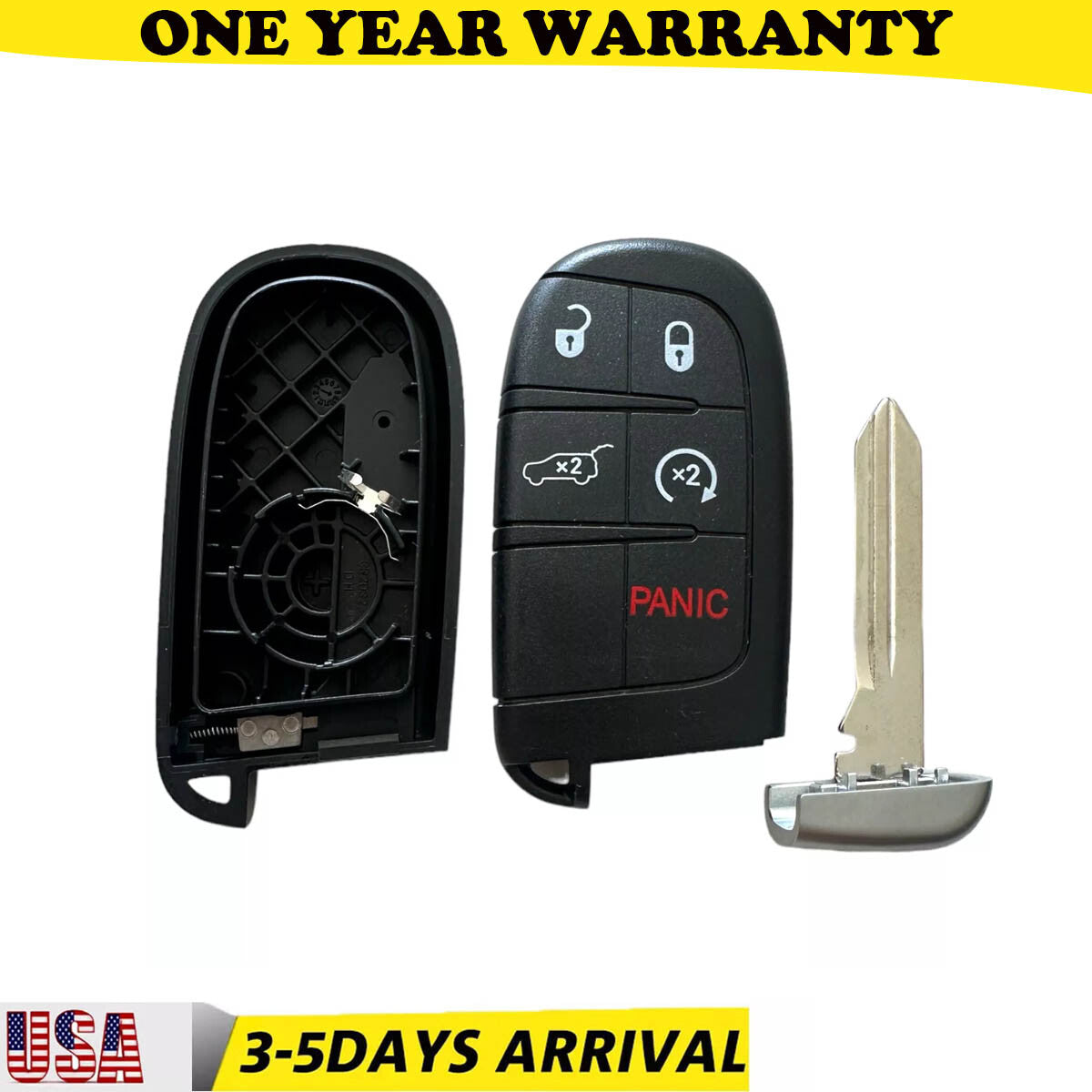 New for Jeep Grand Cherokee 5Button Key Fob Case Shell 2014 2015 2016 2017 2018
