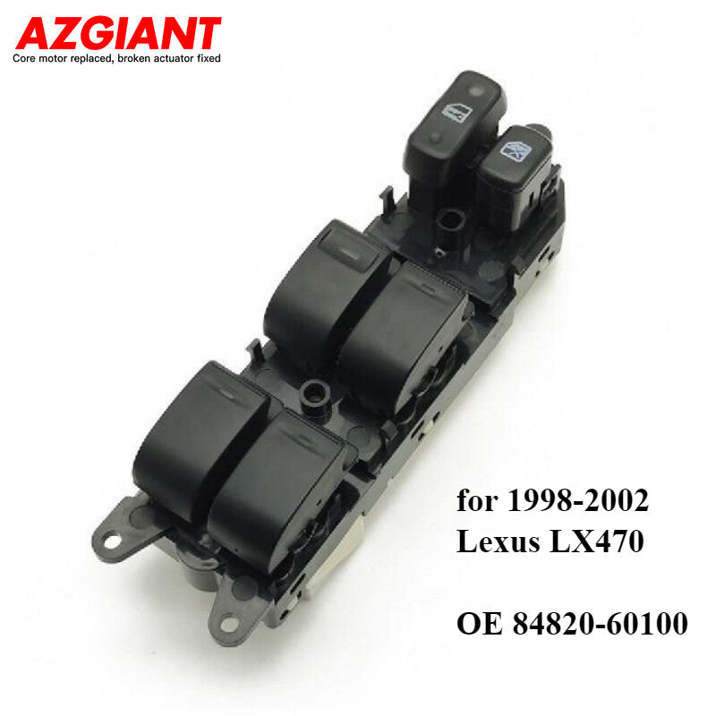 Applicable to 1998-2002 for Lexus LX470 driver's side power window control switch, front left.
