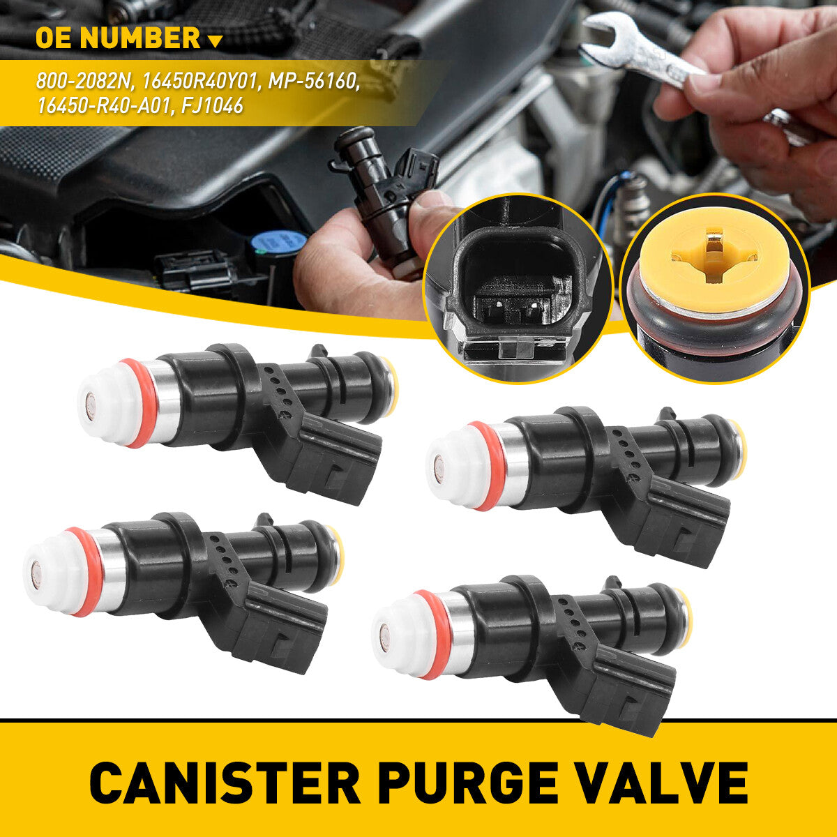 Four fuel injectors suitable for 2008-2015 for Honda for Civic , Accord, CRV, for Acura TSX, ILX, 16450R40Y01