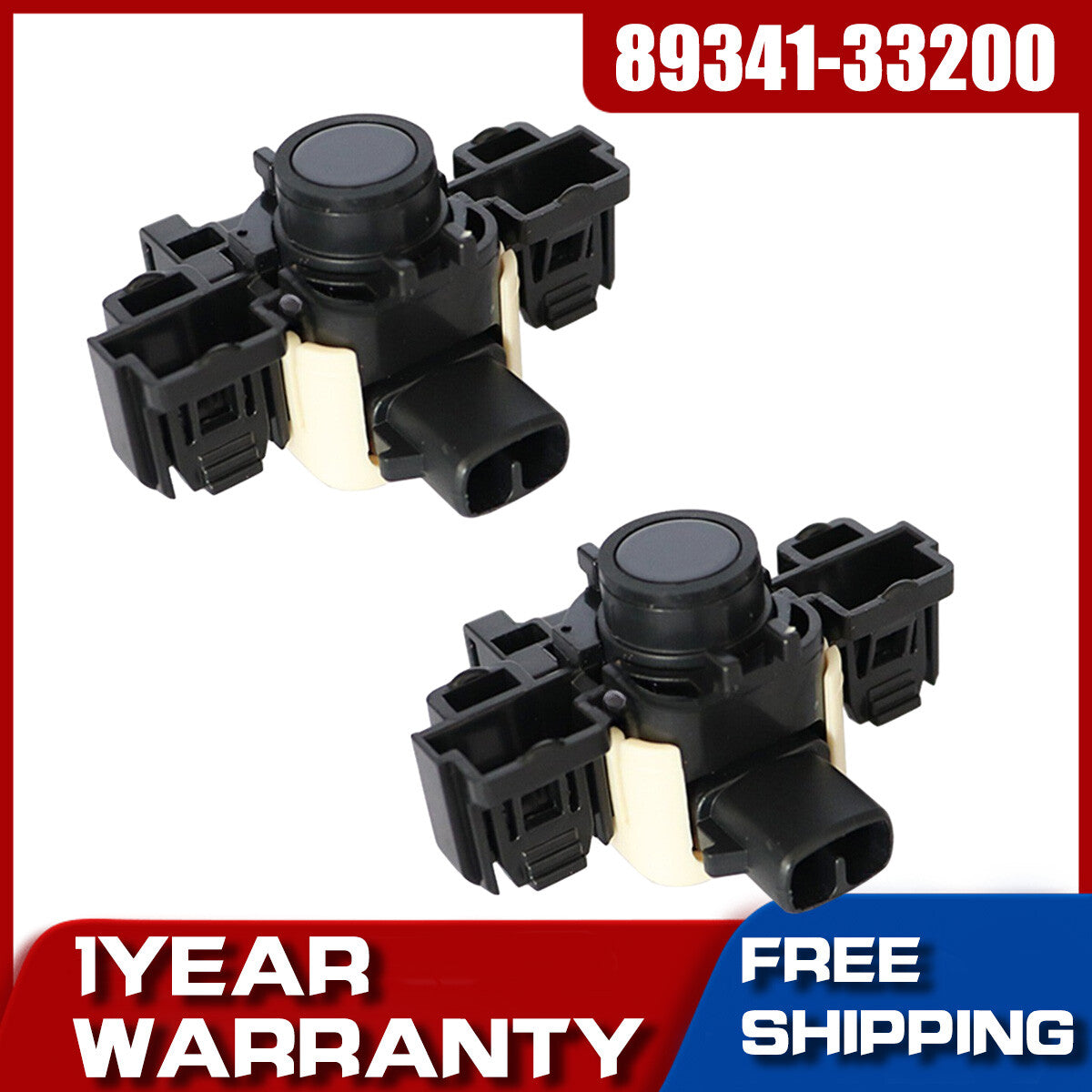2PCS PDC Backup Parking Sensor for Lexus IS350 F IS250 2014-2015 89341-33200 v