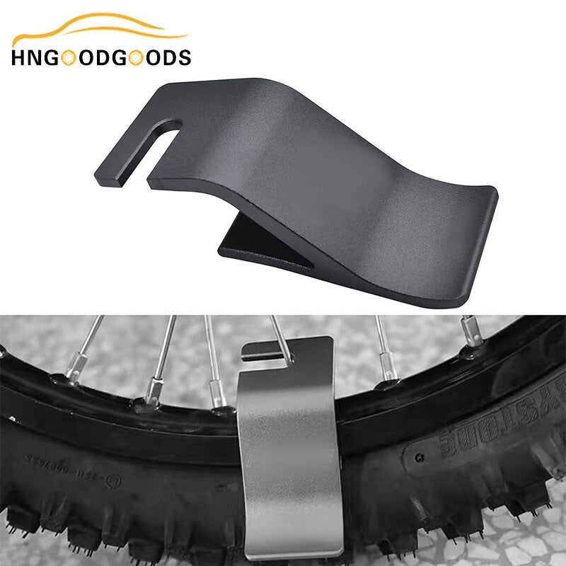 Black motorcycle tire ball bearing installation aid tool, tire changer tool