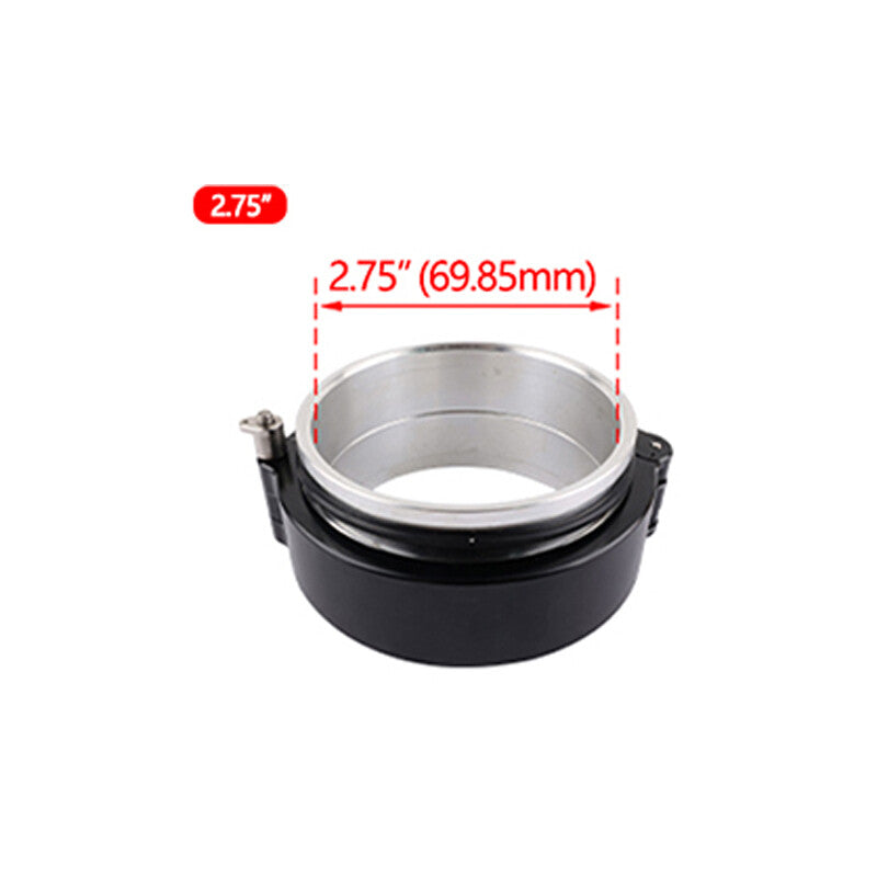 2.7570mm Aluminum Quick Release V-Band Clamp for Intake Intercooler Pipe Black
