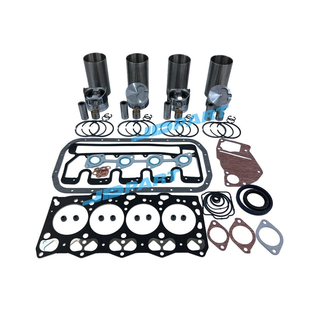 4LE1 Cylinder Liner Kit with Gasket for Isuzu Excavator Engine Parts -