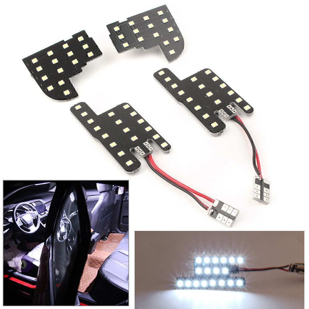 Fit 2013-2019 for Honda CRV CR-V 4X White Car Interior Dome Map Reading Lights Kit
