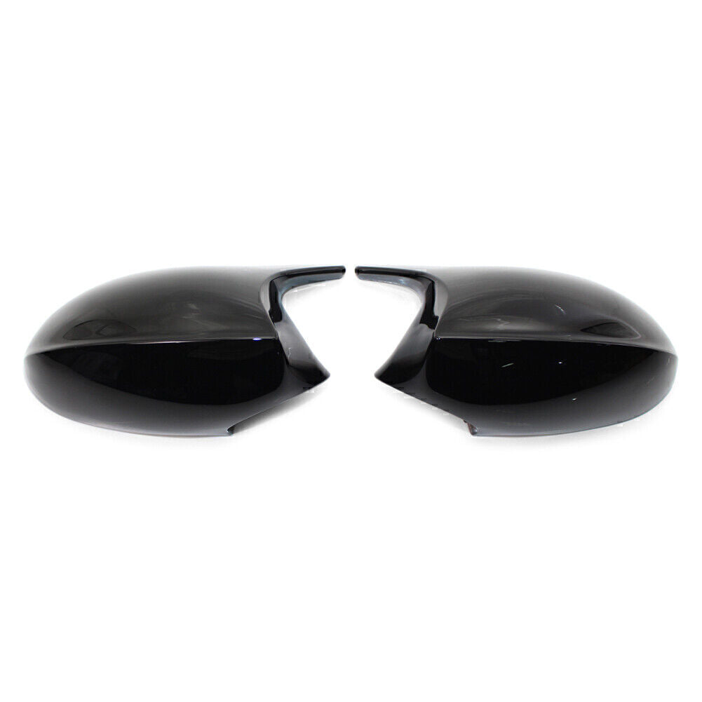 2pcs Gloss Black Rear View Mirror Cover Shell Fit for BMW E90 E91 328i 328xi 335xi Q