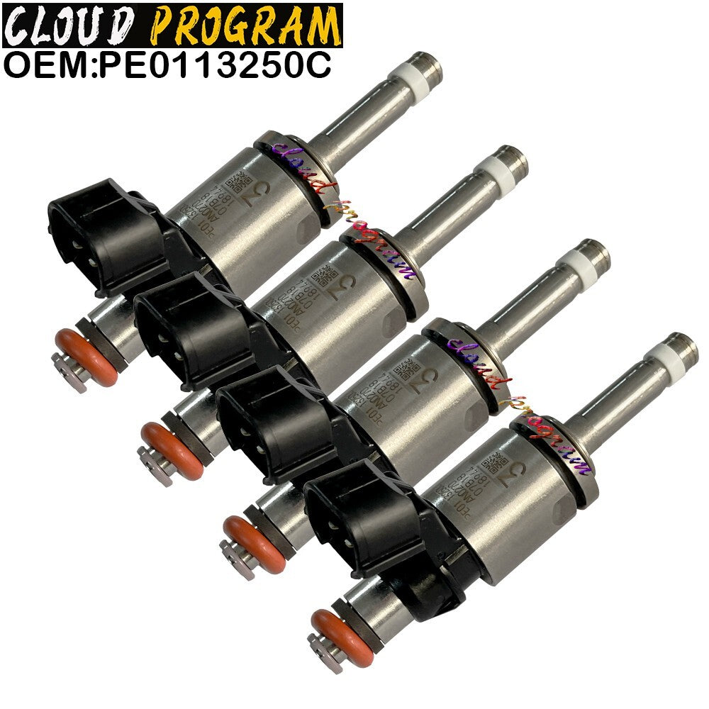 PE0113250C 4PCS Fuel Injectors For 2012-2018 for Mazda 3 16-18 CX-3 13-16 CX-5 2.0L v