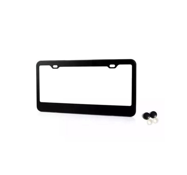Car license plate frame cover cap rear trunk matte black for Alfa Romeo
