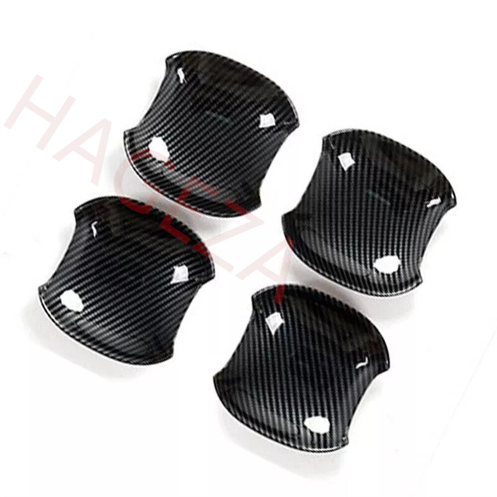 Carbon Fiber ABS Side Door Handle Bowl Cover For Toyot@ for Land Cruiser LC250 2024+
