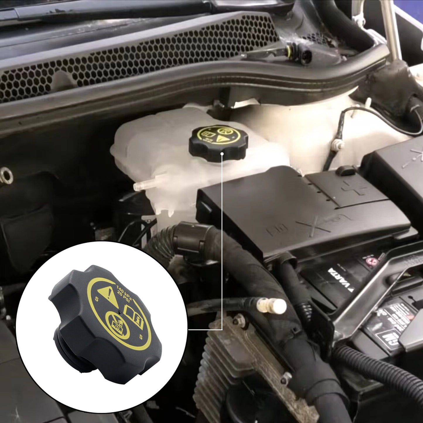 Radiator Overflow Bottle Cap Lid for Holden for Cruze Caprice Trax for Cadillac 13502353 Q
