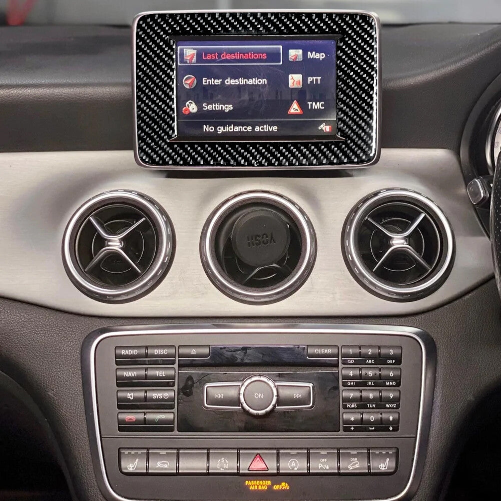 2Pcs Carbon Fiber Gear Shift Side Trim for Land Rover Discovery Sport 2015-2019 v