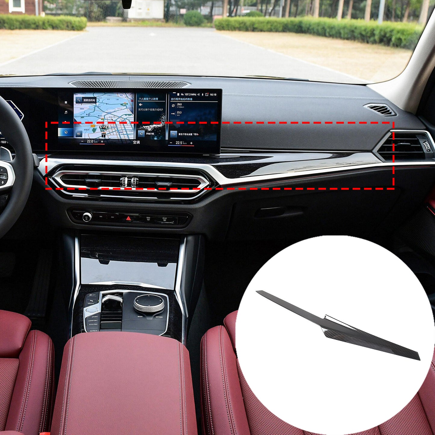 Black Alloy Center Console Vent Phone Holder for X3 X4 2018 - 2020- v