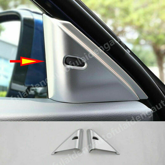 Matte Silver Front Triangle A-Pillar Cover Trims ABS for Nissan Altima 2019-2022