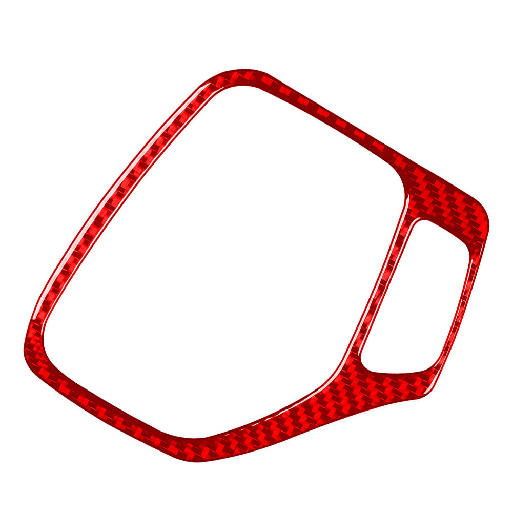 Carbon Fiber Red Gear Shift Panel Cover Trim for Jeep Cherokee 2014-2018 Q