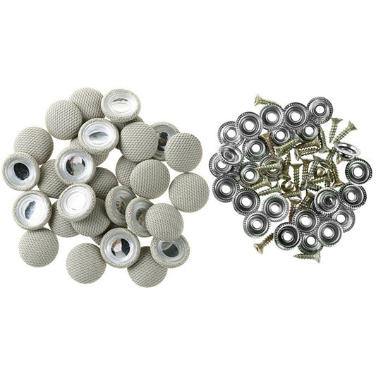 60Pcs Car Roof Buckles Screw Cap Headliner Repair Button Snap Retainer Clip Kit