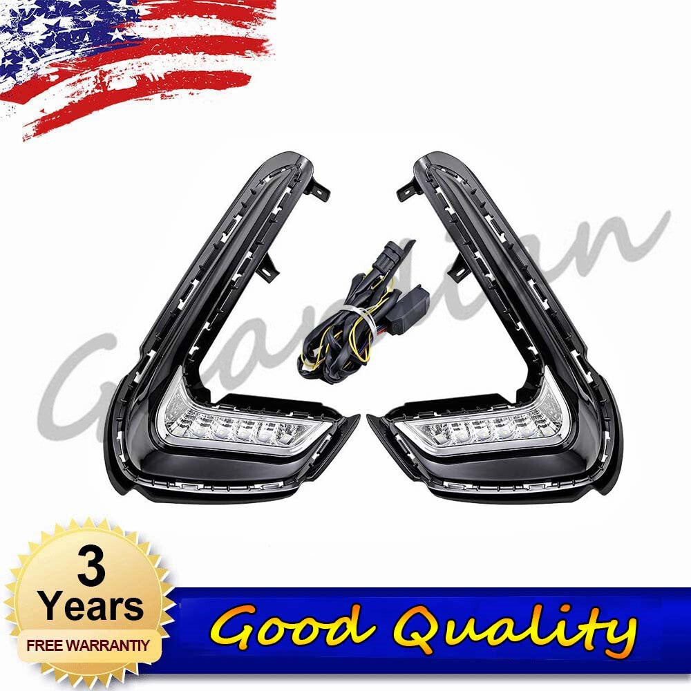 2PCS DRL Daytime Running Light Left + Right Lamp for Hyundai for Elantra 2017-2018