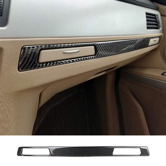 Carbon Fiber for Co -pilot Cup Holder Strip Trim for BMW 3 Series E90 E92 E93 2005-12