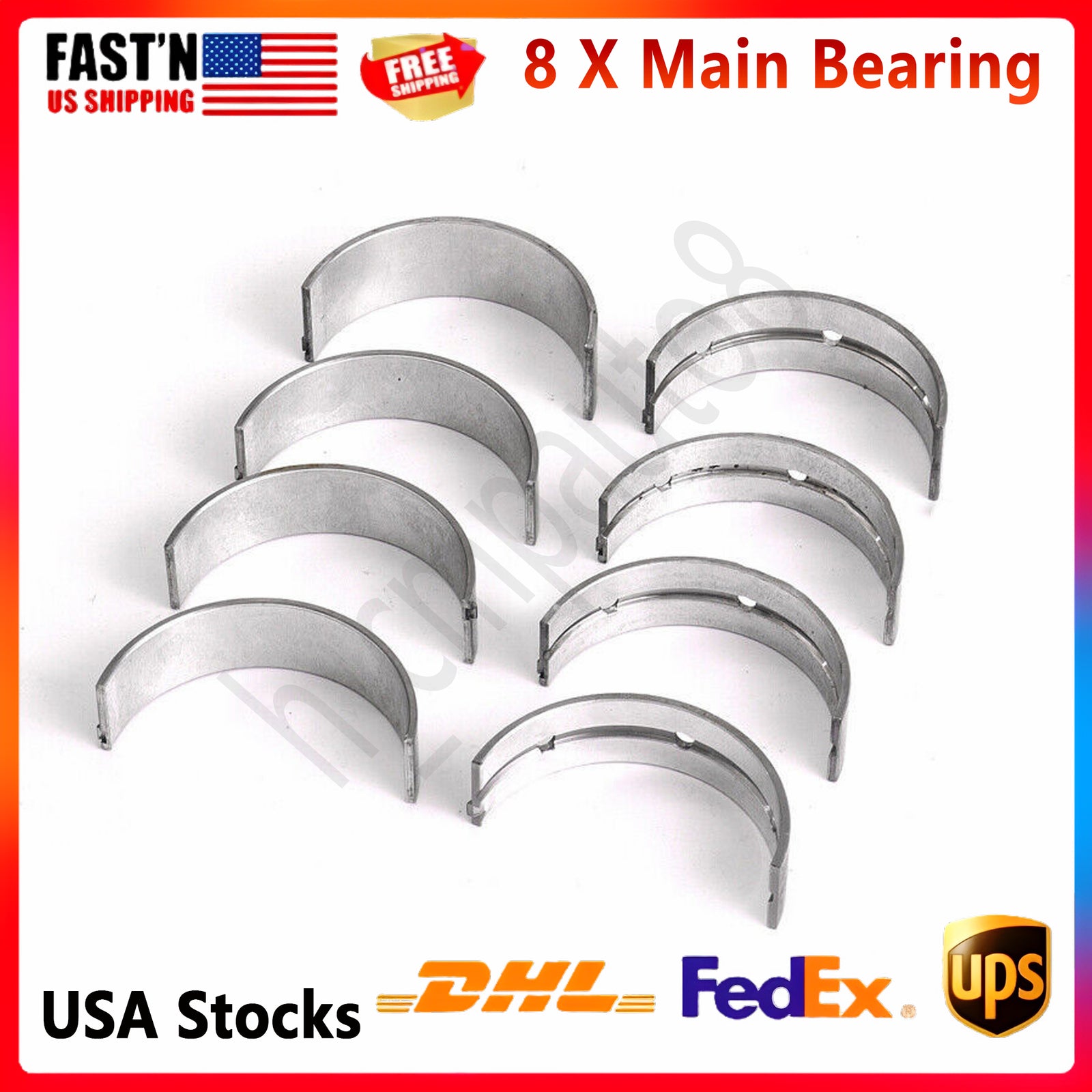 8PC Main Crankshaft Bearing for Mercedes-Benz E300 C350 W204 W211 W164 R171 M272
