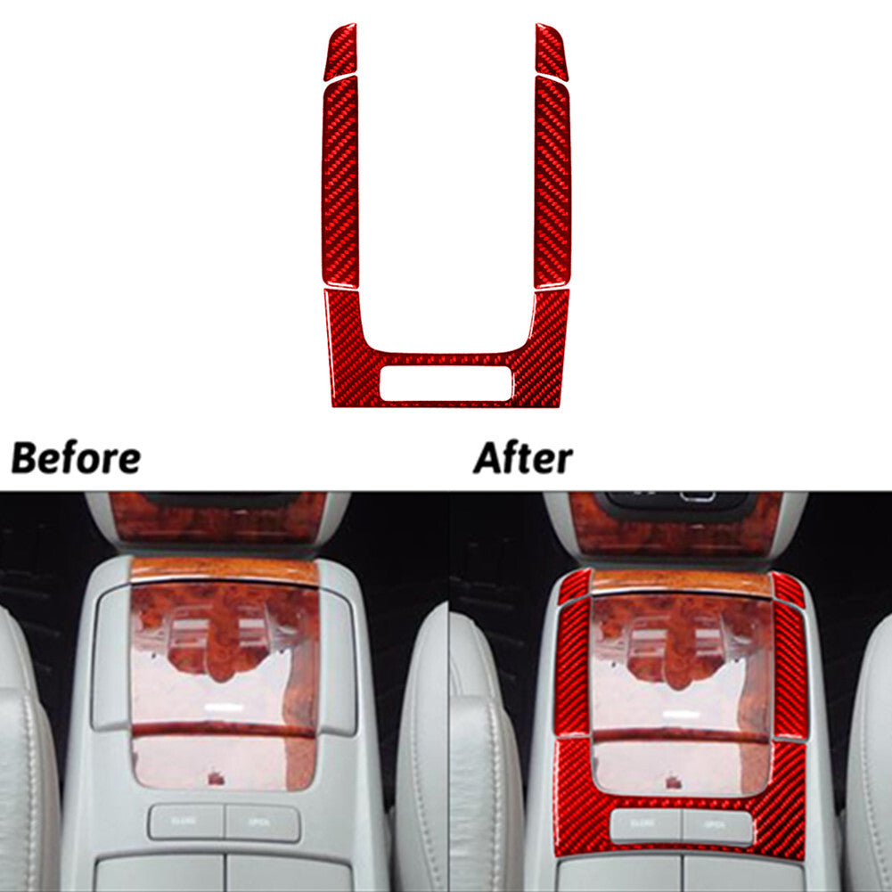 Red Carbon Fiber Passenger Glove Box Latch Cover For Colorado 04-12/ for Canyon 05-12 v