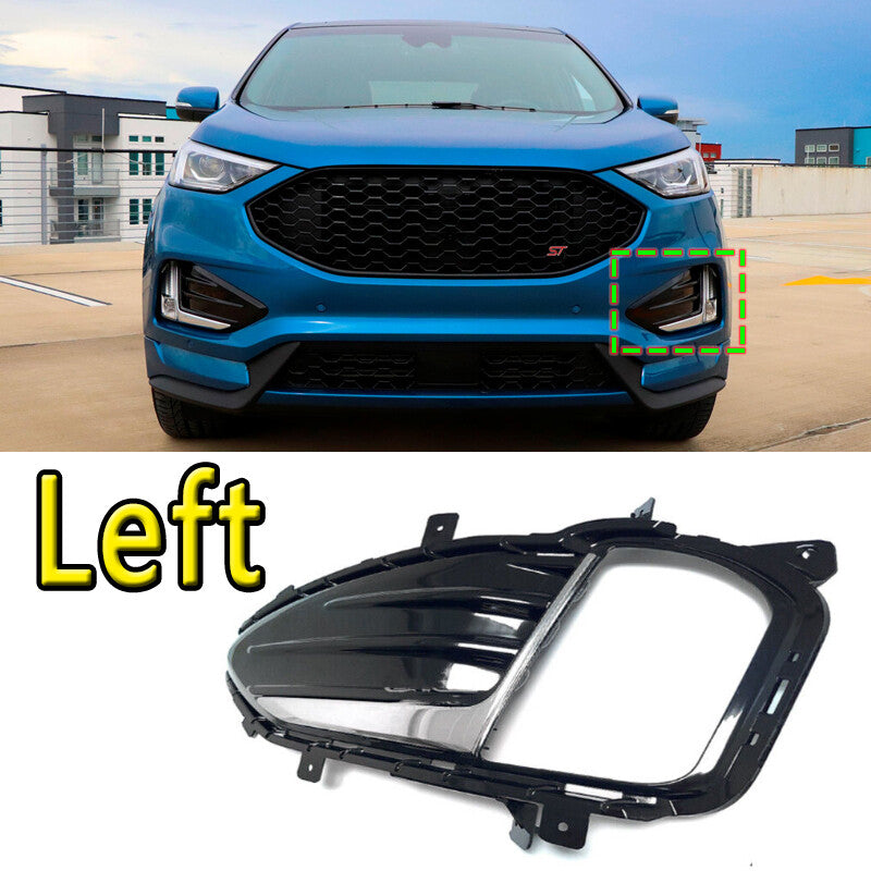 Left side: for Ford Edge 2019 20-22 front drive side bumper fog light cover frame