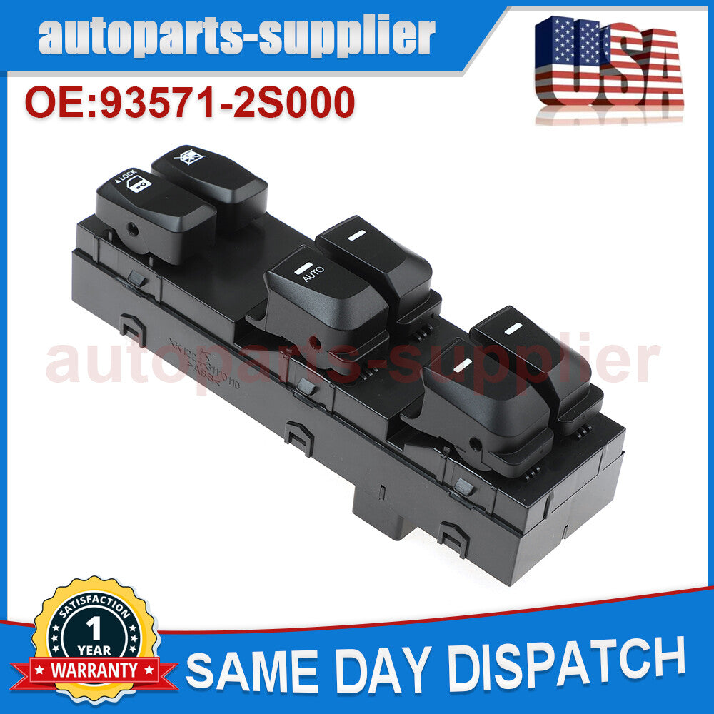 Master Power Door and Window Switch 93571-2S000 for Hyundai for Tucson 2010-15 2.0L and 2.4L models.