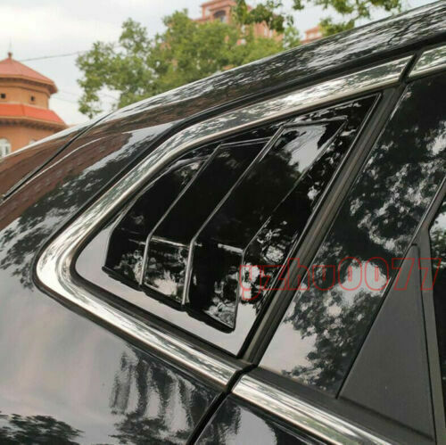 for Nissan Rogue Sport 2017-2021 Glossy Black Rear Side Window Scoop Louver Trim