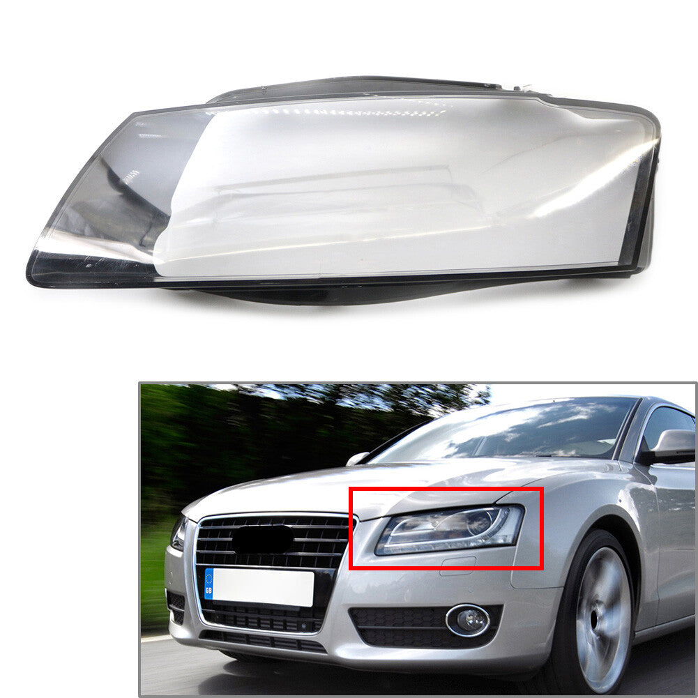 Car Front Headlight Lens Cover fit for Audi A5 S5 RS5 2008-2012