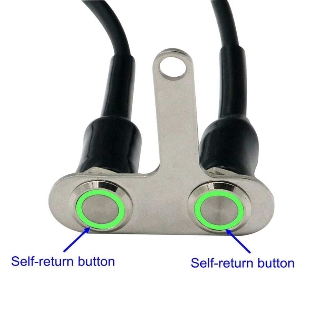 Green Indicator 12V LED Motorcycle Handlebar Switch Button Fits For Universal Q