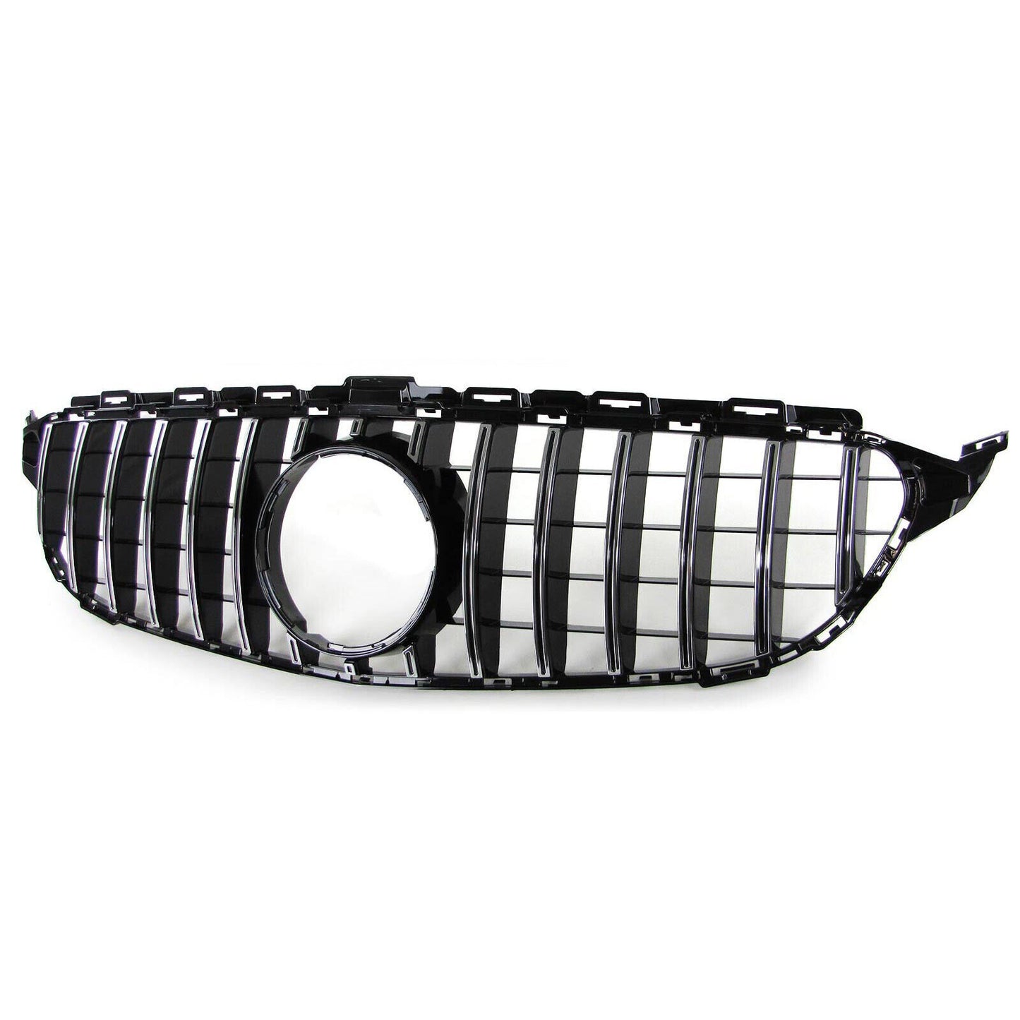 F¨¹r for Mercedes-Benz C-Class W205 2013-2018 K¨¹hlergrill Frontgrills Gl?nz Schwarz