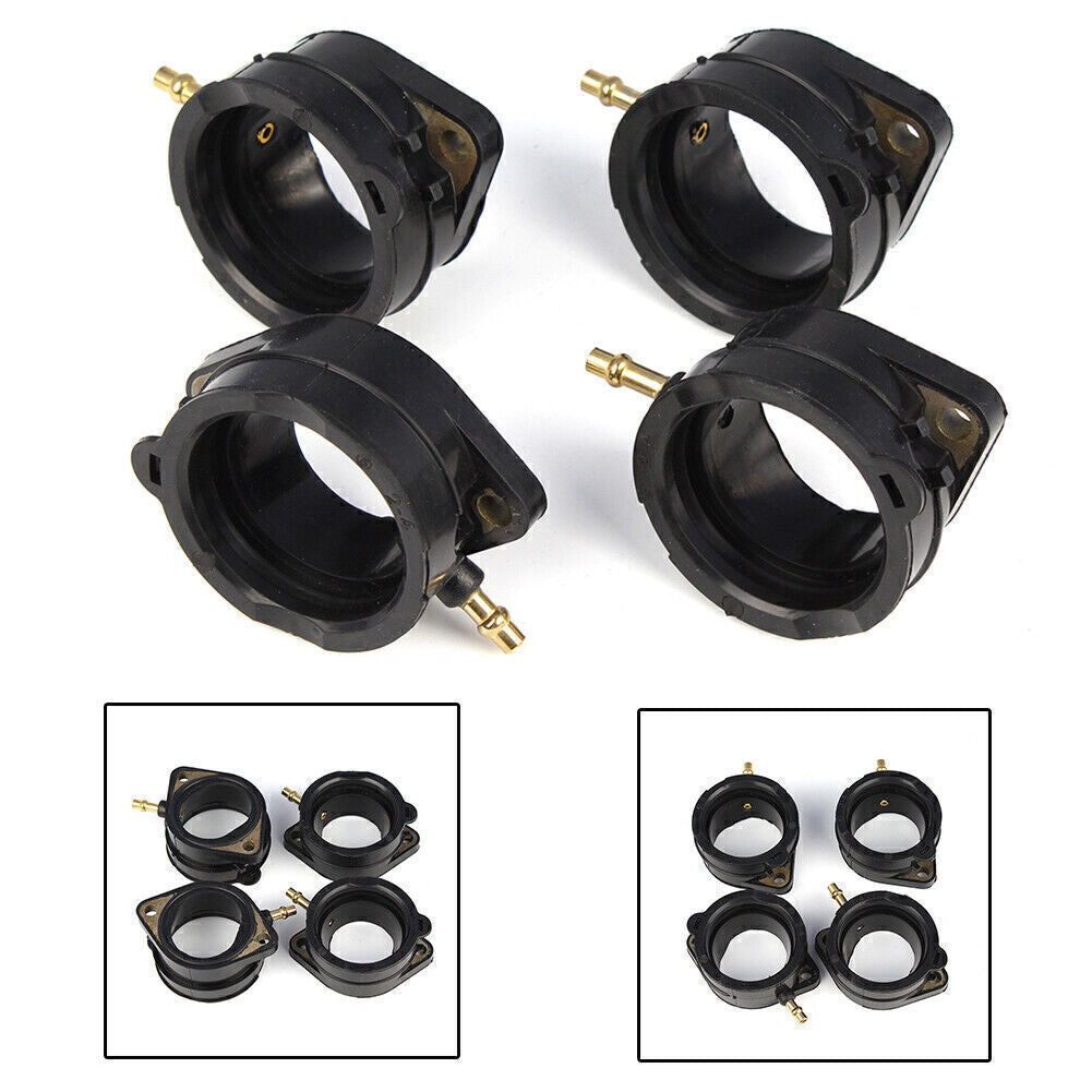 4X Carburetor Intake Boot Fit for Kawasaki ZX1200C ZZR1200 2002-2005 16065-1210