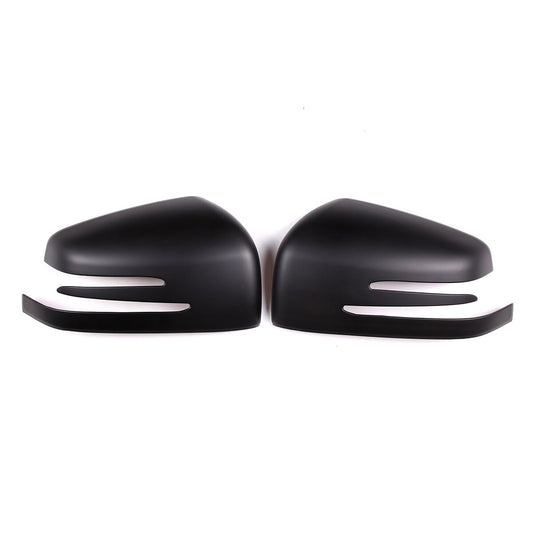 Matte black rearview mirror covers suitable for ML, GL12-16, GLE, GLS 2015-2019. n