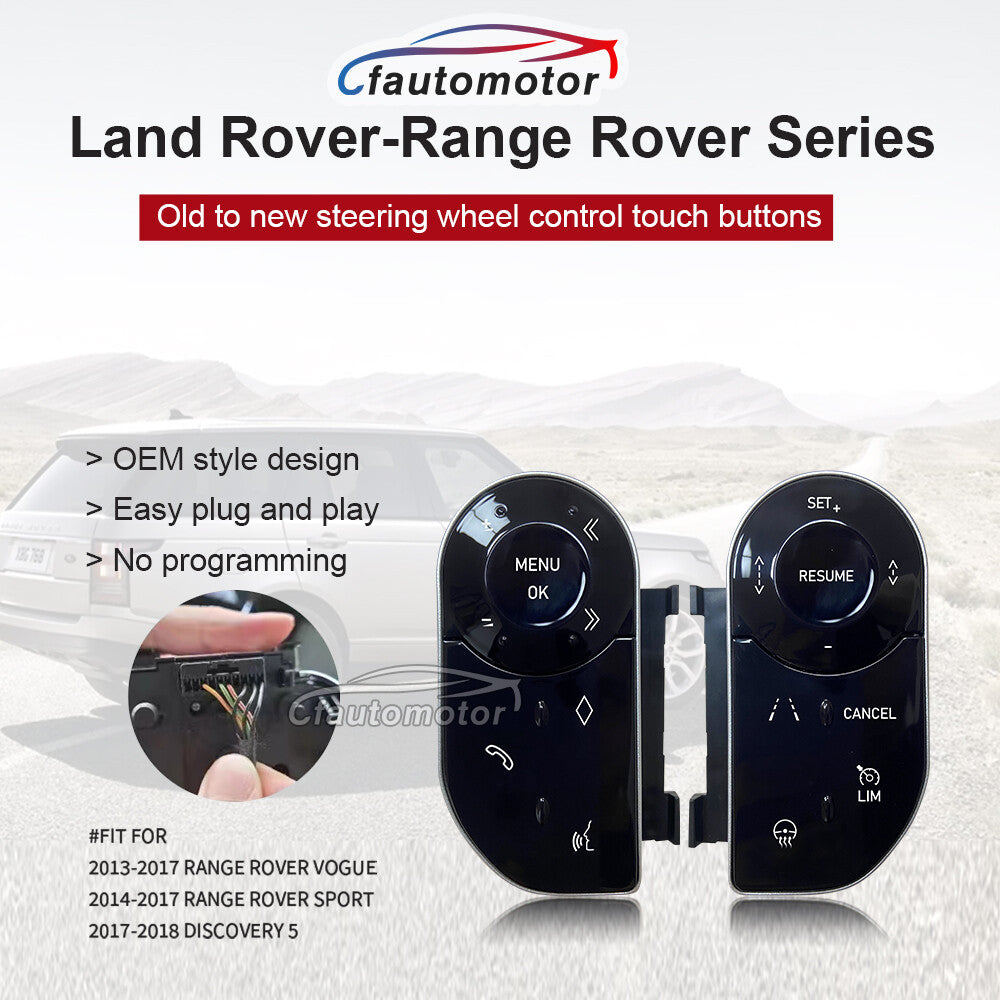 UPGRADE for RANGE ROVER VOGUE L405 STEERING WHEEL Control Touch BUTTONS 2014- 2017