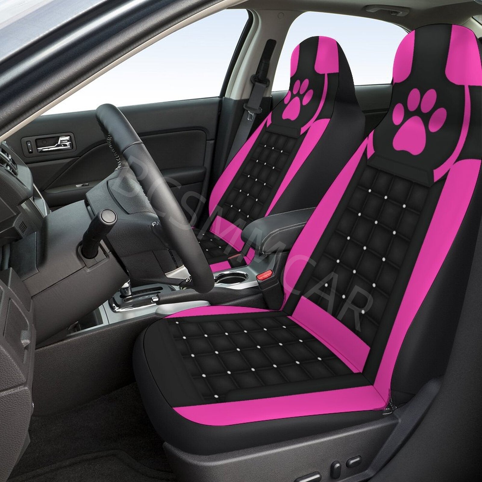 Washable Front Row Set Car for Seat Covers for High Back Bucket Seats Accessories