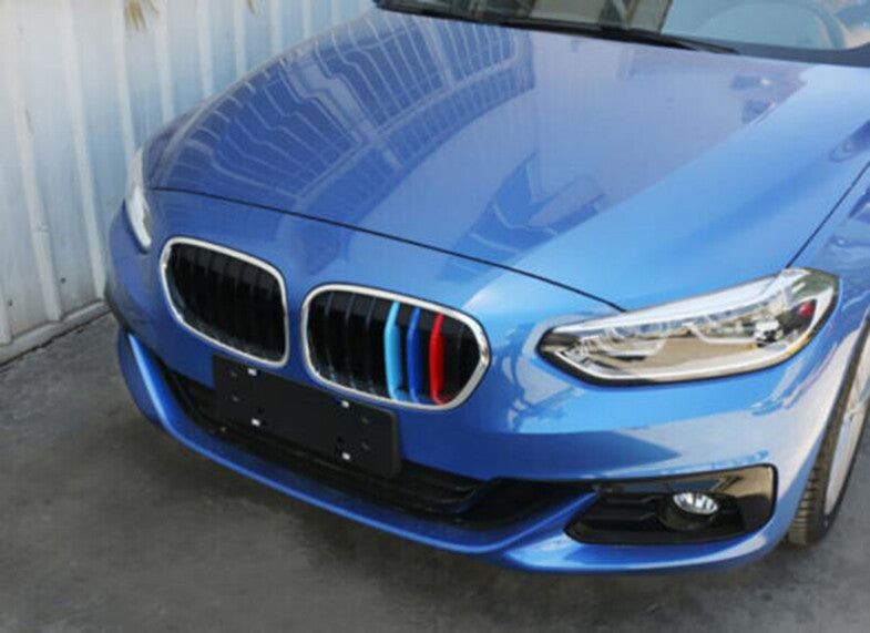 for BMW 1 Series 2017-2021 3-Color Front Center Mesh Grille Grill Strip Trim 3pc