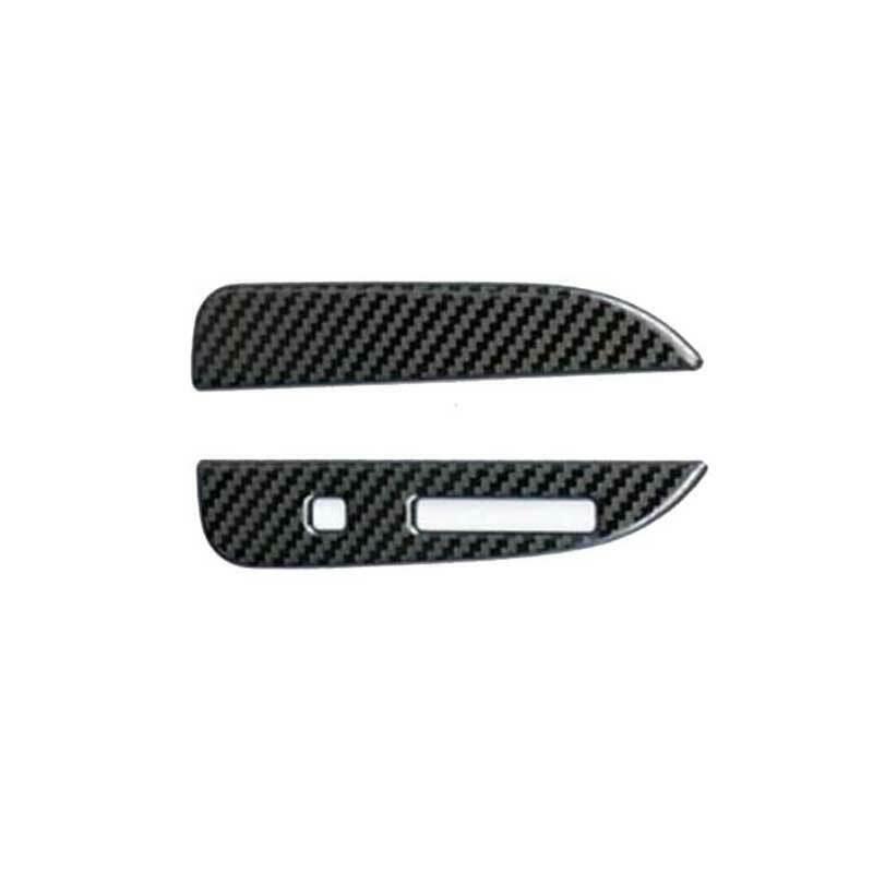 for Ford for Mustang 2015-22 Steel Carbon Fiber Middle Console Gear Shift Frame Trim